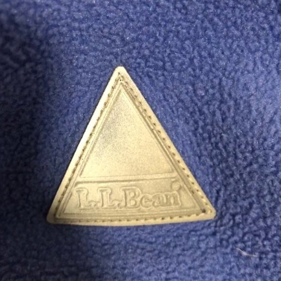 SOLD! LL Bean Blue Fleece Hoodie Jacket - Picture 9 of 9